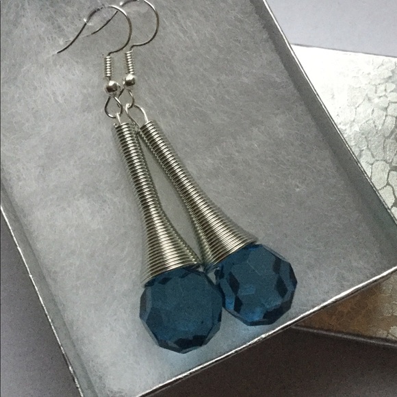 Silver Plated Whimsical Drop Earrings - Picture 2 of 2